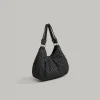 sac fourre tout rétro à pois pour femmes, sac à bandoulière de grande capacité, sac à main polyvalent à la mode de style coréen, matériau en toile