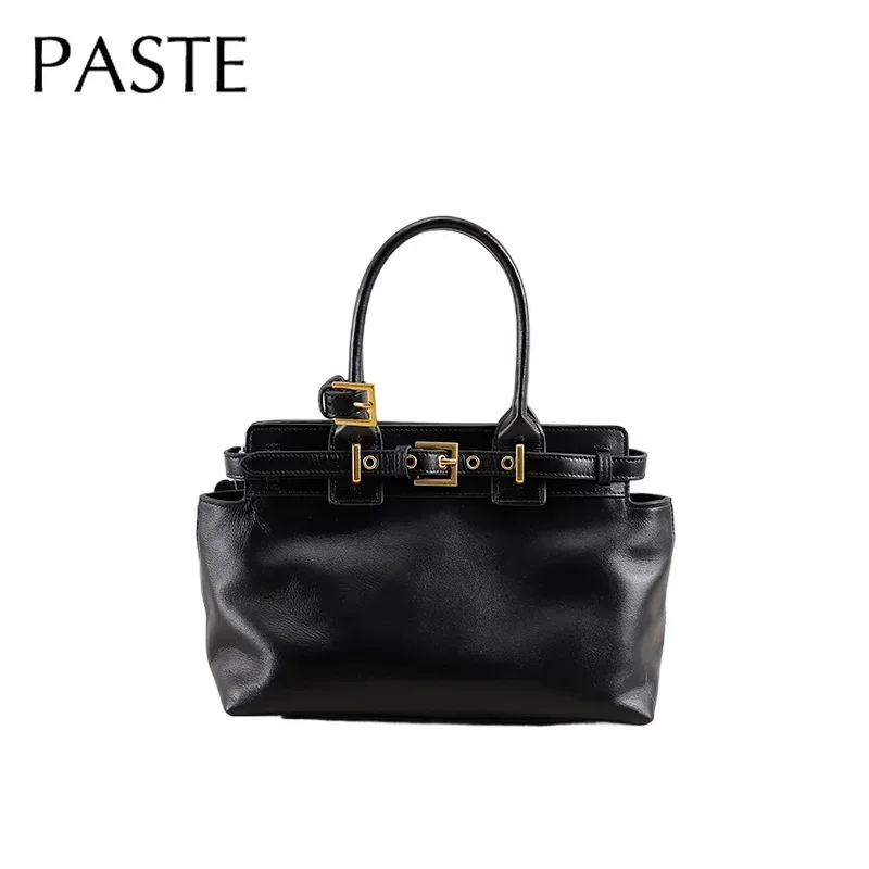 Sac à main en cuir de vachette brillant haut de gamme pour femme, sac à main de loisirs, sac initié en peau de vachette commpiedmont, fourre-tout Kakhi Office Ladies, avertir l’huile, nouveau, 2025 Sac à main en cuir de vachette brillant haut de gamme pour femme, sac à main de loisirs, sac initié en peau de vachette commpiedmont, fourre-tout Kakhi Office Ladies, avertir l’huile, nouveau, 2025