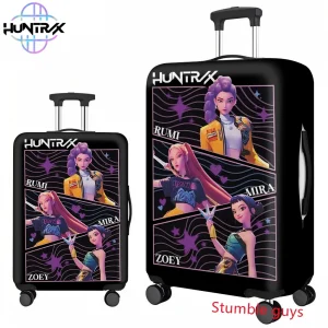Housse de bagage Demon Hunters Anime Kpop, convient aux valises de 18 à 32 pouces, protection de voyage souple