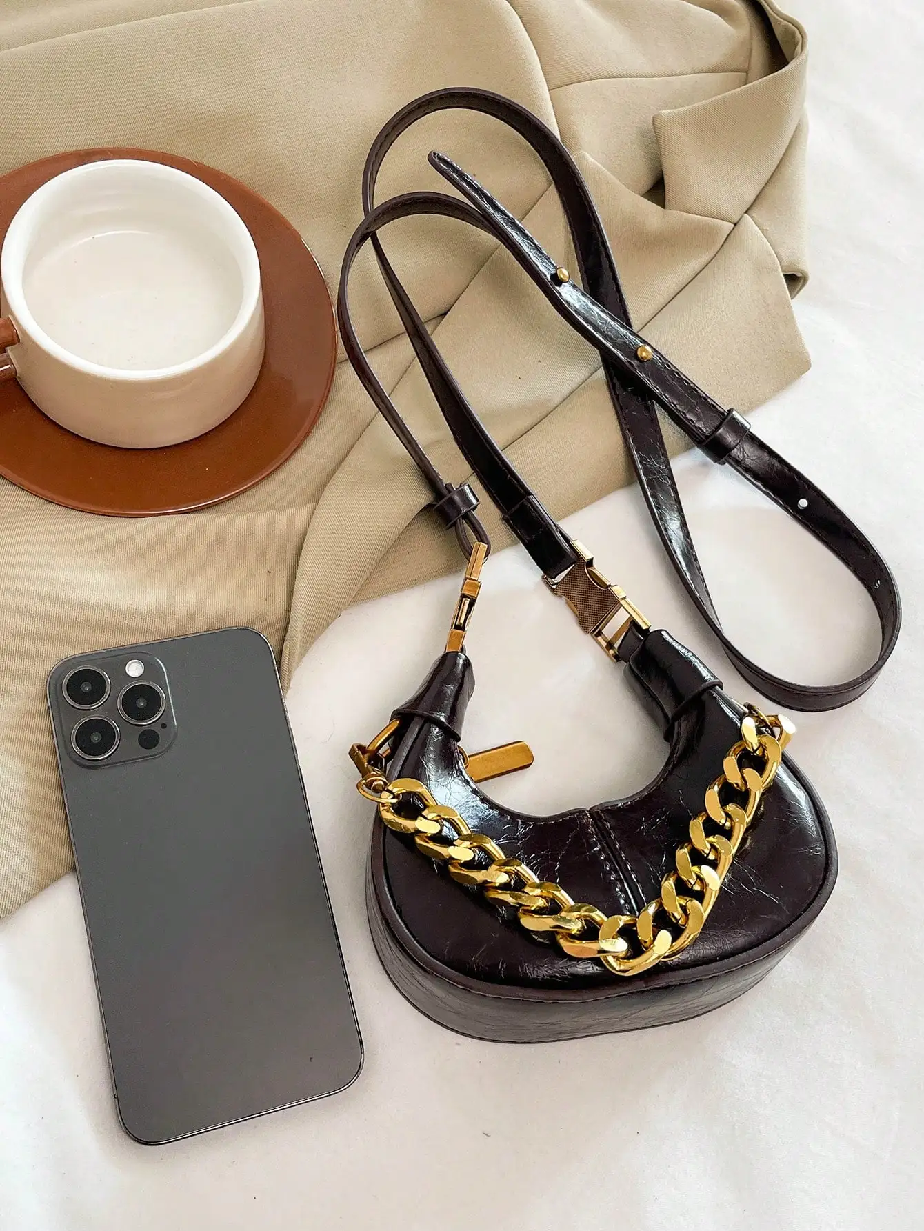 petit sac à main à la mode, sac à bandoulière de style élégant et minimaliste, nouveau décontracté sac à poignée supérieure pour femme