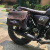 sac de selle de moto en cuir rétro, sac latéral de moto étanche pour mv agusta kawasaki indian aprilia vespa