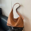 sac à bandoulière en daim pour femmes avec fermeture éclair, sacs hobo de grande capacité, sac à main ample, sac de voyage de banlieue, sacs à main et sacs à main