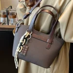 Sac seau à main haut de gamme pour femmes, Design rétro Simple, sacs à bandoulière simples, fourre-tout de grande capacité, automne 2025