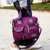 sac fourre tout pour femmes avec plusieurs poches, sac à bandoulière de grande capacité, sac à bandoulière en nylon léger pour voyage