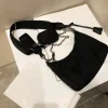 sac à bandoulière décontracté en nylon imperméable pour femme, sac hobo initié à la mode, noir cool, jodecolr aisselle, petit sac à main