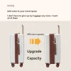 1 piece set 20/ 24inch boarding large capacity expandable suitcase anti scratch surface customs lock shock absorbing brake silent universal wheel two dry and wet separation trolley case suitable for business vacation seaside travel school use