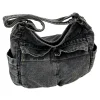 sac messager vintage en denim de grande capacité pour femme, sacoche décontractée, sangle réglable, fourre tout multifonction, sac hobo chic, 03