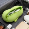 sac de rangement carré en silicone pour cosmétiques, grande capacité, porte brosse de maquillage de voyage, organisateur cosmétique portable étanche