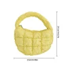 sac à bonbons mode mini sac fourre tout bouffant matelassé cercle téléphone sac à main élégant en nylon souple rembourré clé pochette simple tendance sac à main