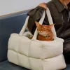 sac de transport carré pour animaux de compagnie, siège de voyage portable pour chats et chiens, sortie pour petits chiens, sac de transport respirant pour chat, fournitures pour animaux de compagnie