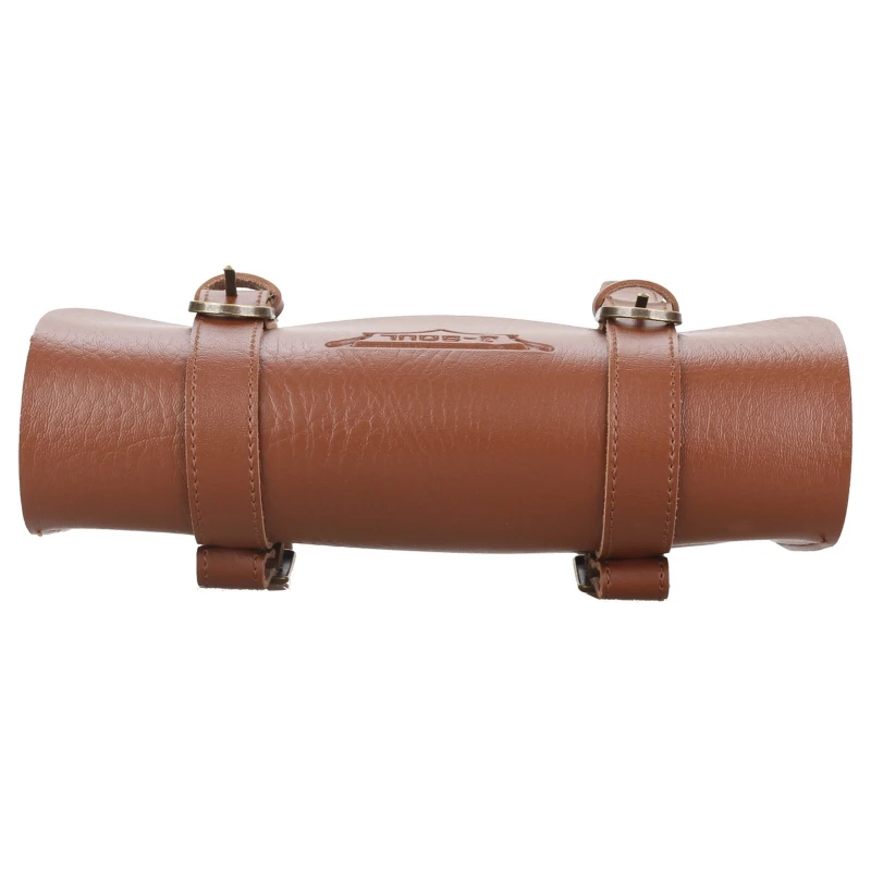 selle guidon rouleau fourche fait main en cuir pu