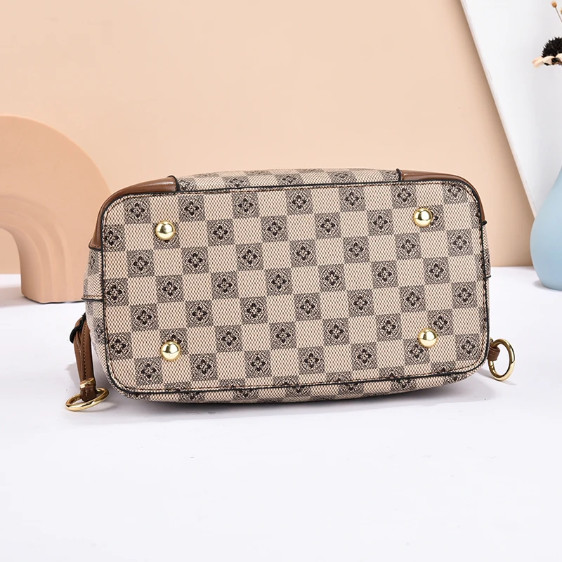 sac seau tout en un en pu pour femme, sac à main à une épaule, sac à bandoulière, boucle à fermeture éclair, grande capacité, nouvelle mode, 2024