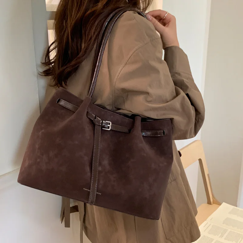 sac fourre tout vintage pour femme | cuir pu léger de couleur unie | grand sac avec fermeture à glissière pour les déplacements quotidiensshopping