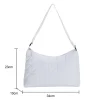 sac à main matelassé en coton pour femmes, sacs rembourrés, motif géométrique, design de chaîne, sac à bandoulière, bourse de shopping pour dames