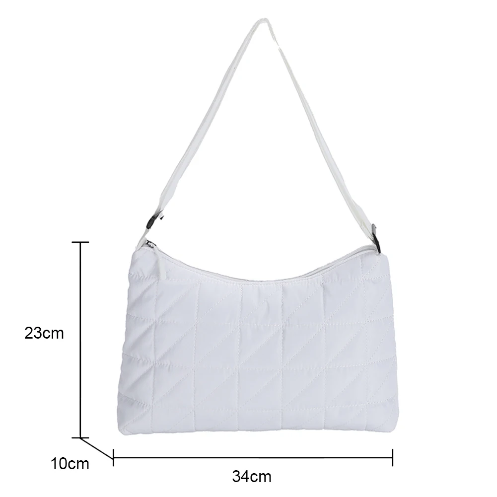 sac à main matelassé en coton pour femmes, sacs rembourrés, motif géométrique, design de chaîne, sac à bandoulière, bourse de shopping pour dames