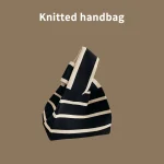 Sac à main tissé à la main pour femmes, Mini sac à nœud, fourre-tout de Shopping décontracté et réutilisable, sac à main pour dames, accessoire de plage, cadeau