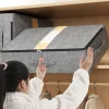 sac de rangement pour vêtements sous le lit de très grande capacité, sac de rangement pour couverture de couette, sac de rangement pliable pour pantalons et manteaux, organisateur de garde robe
