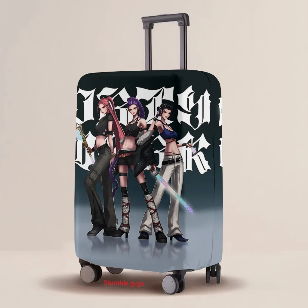 kpop demon hunters housse de protection pour bagages élastique multi tailles imprimé dessin animé tailles de valise universelles 