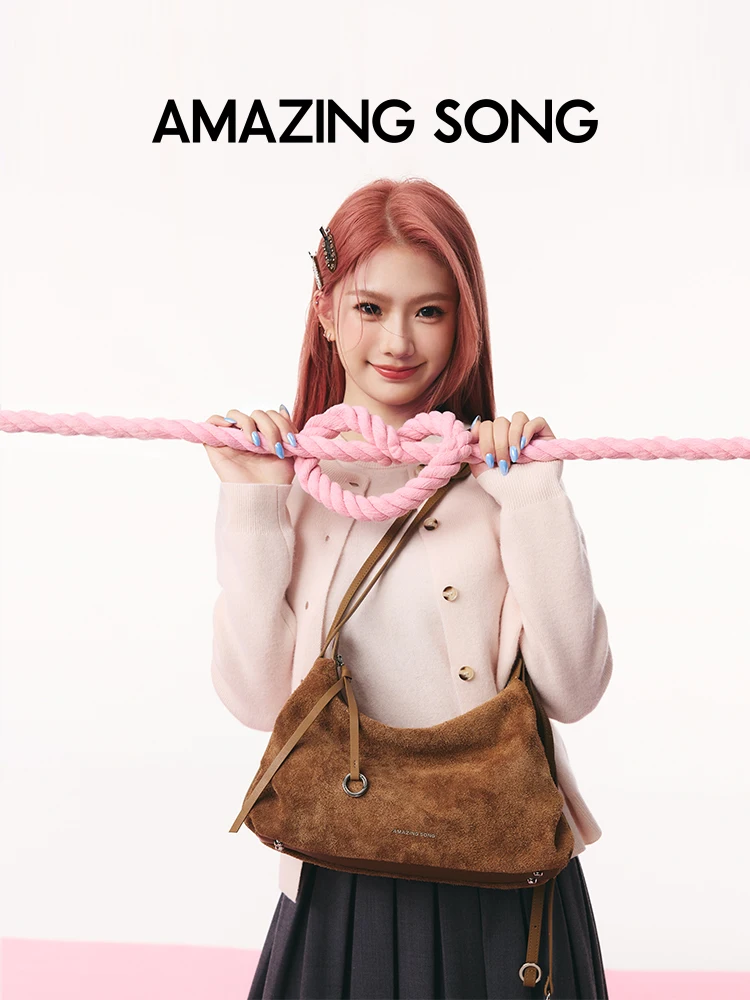 Incroyable chanson beignet Hobo sac daim automne et hiver nouveau Style rétro Incroyable chanson beignet Hobo sac daim automne et hiver nouveau Style rétro