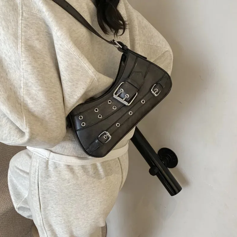 sac sous les bras style vêtements de travail tendance, nouveau sac à bandoulière simple de haute qualité pour les déplacements, petit sac carré