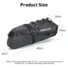 newboler sac de selle de vélo étanche vtt vélo de route 10l grande capacité sac de cyclisme pliable queue arrière sac coffre accessoires