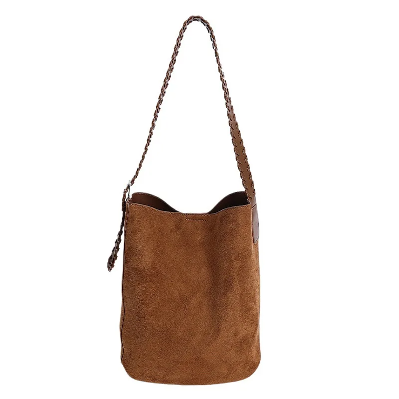 sac seau automne hiver 2025, sac à main minimaliste à poignée supérieure pour femmes, bandoulière décontractée, fourre tout polyvalent de jour à la nuit