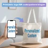 Sacs fourre-tout, sacs en toile avec motifs et texte de logo personnalisés, sacs à provisions pliables, sacs en toile avec logo imprimé adaptés aux campagnes publicitaires, sacs à main personnalisés pour femmes comme cadeaux d&rsquo;anniversaire, sacs cadeaux de demoiselle d&rsquo;honneur de mariage, souvenirs ou souvenirs de fête