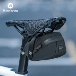 WEST BIKING-Sacoche de dégager de vélo ultralégère, sac à outils de cyclisme portable, sac arrière de vélo, accessoires de vélo de route VTT, mode 3 documents, 0,8 L