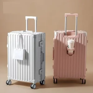 Valise multifonctionnelle à roulettes universelles pour hommes et femmes, 1 pièce, boîtier de chariot pour étudiants, Durable, grande capacité, crochet de boîte de mot de passe