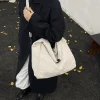 sac à bandoulière décontracté et polyvalent pour femmes, grande capacité, texture simple et élégante, sac hobo, sacs de rangement simples à bandoulière