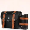 1 paire de sac de selle étanche en cuir PU, sac de moto de grande capacité, Design Cool avec sac de bouteille d’eau, sac latéral de moto 1 paire de sac de selle étanche en cuir PU, sac de moto de grande capacité, Design Cool avec sac de bouteille d’eau, sac latéral de moto