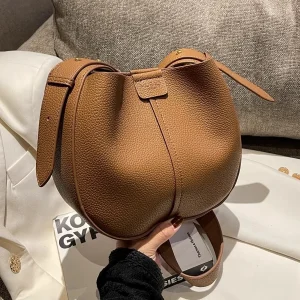 Sacs à main Vintage pour femmes, sac à bandoulière en cuir PU souple avancé, fourre-tout seau de grande capacité, large sangle unique Sacs à main Vintage pour femmes, sac à bandoulière en cuir PU souple avancé, fourre-tout seau de grande capacité, large sangle unique