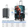 housse de bagage de super héros spider man personnalisée, housses de protection élastiques pour valise de voyage, convient à 18 à 32 pouces