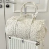sac à main de voyage léger matelassé imprimé floral sac à bandoulière de grande capacité sac fourre tout pour sortie frais ins style décontracté coton...