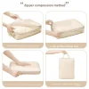 ensemble de sacs de rangement pour manteaux matelassés sac de compression pour vêtements et vêtements de maison rangement de voyage boîte à bagages portable