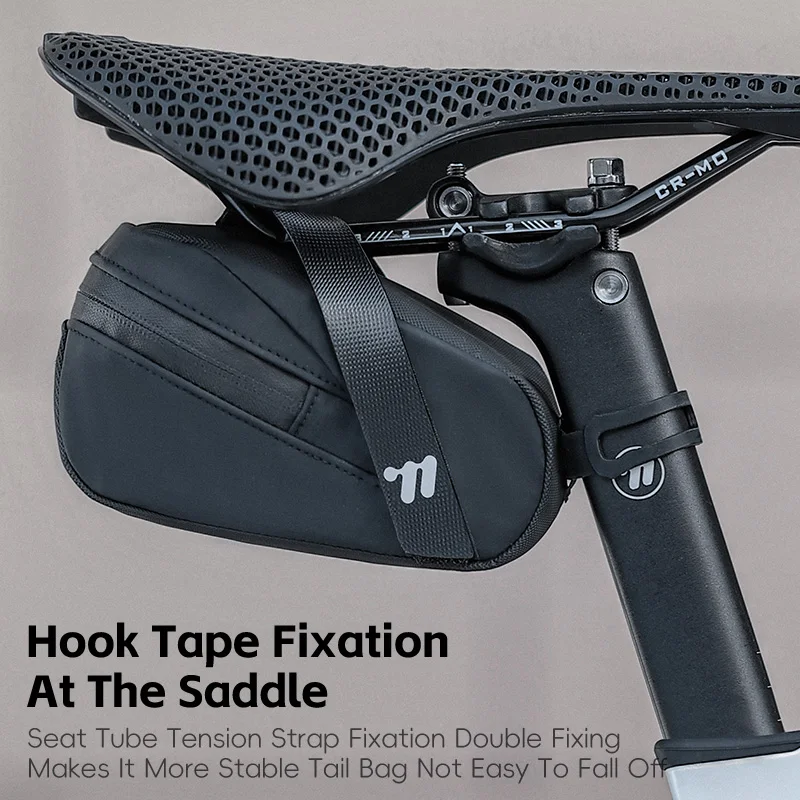 west biking sacoche de dégager de vélo ultralégère, sac à outils de cyclisme portable, sac arrière de vélo, accessoires de vélo de route vtt, mode 3 documents, 0,8 l