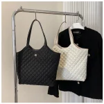 Sac à bandoulière grande capacité pour femmes, sacs à main à poignée supérieure, fourre-tout à la mode, sacs à bandoulière matelassés pour le travail