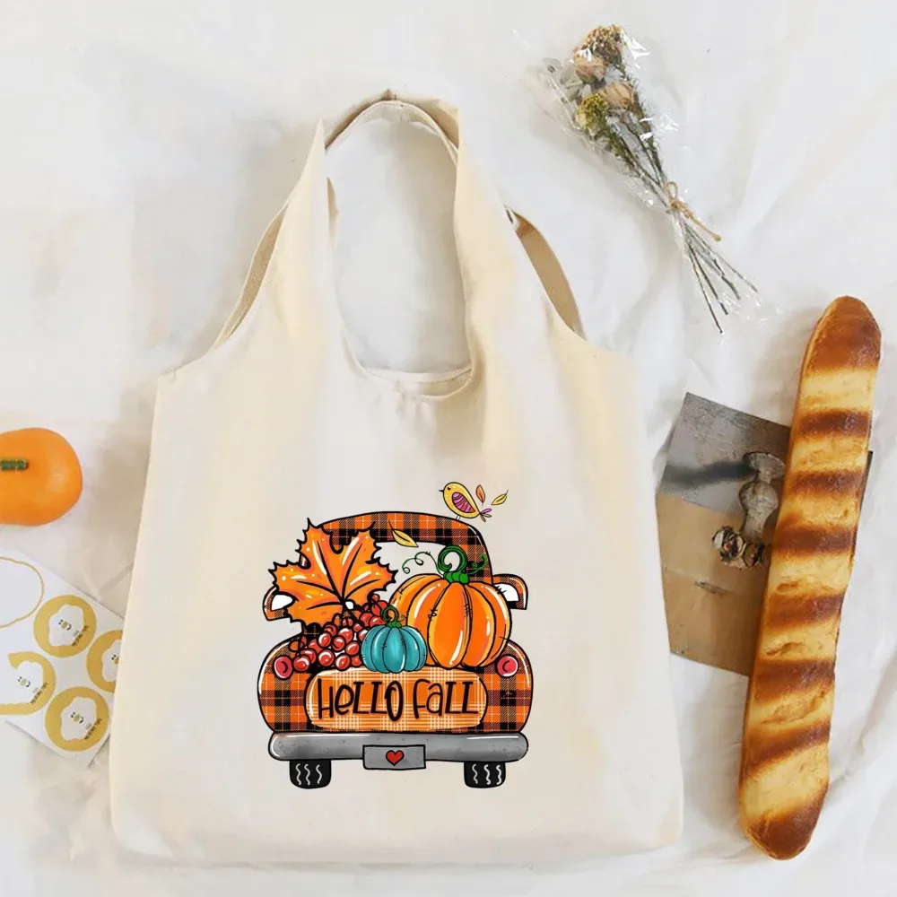 sac à bandoulière imprimé pumpkin spice & jesus christ, automne, thanksgiving, halloween, sacs en toile, sac à main fourre-tout festif, cadeau pour elle