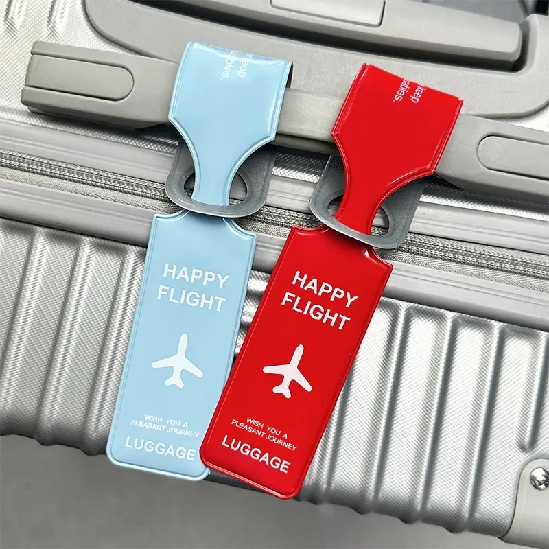 étiquettes de bagage de voyage, housses de protection pour étiquettes d'identification de valise, porte-étiquettes de bagage, étiquettes d'embarquement, étiquettes portables, accessoires de voyage tendance