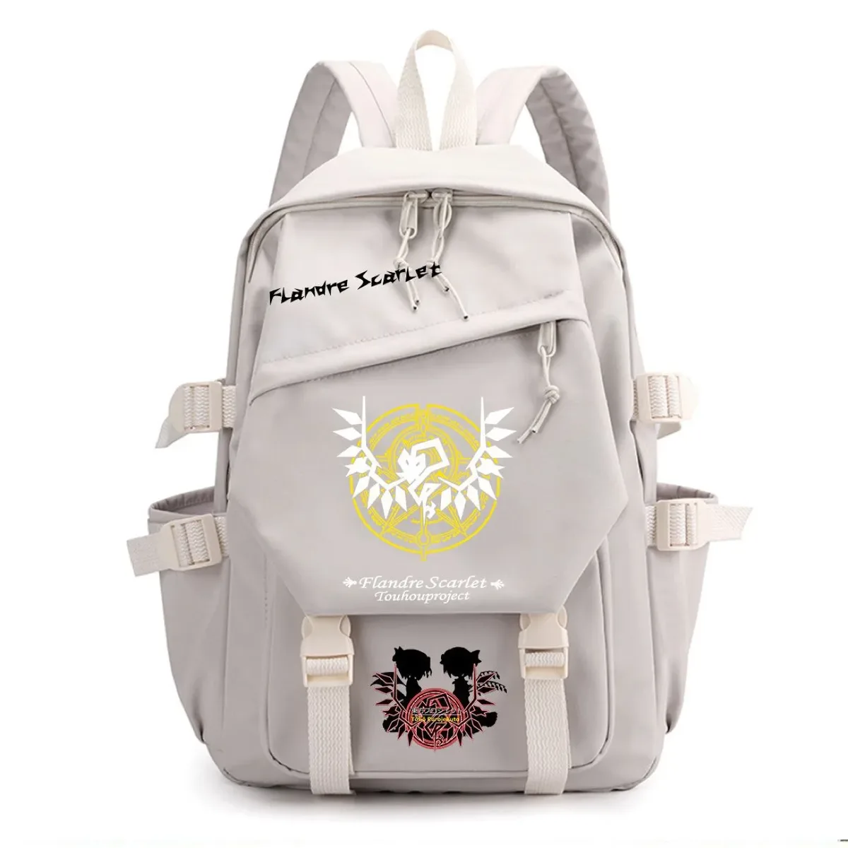 sac à dos touhou project sac à dos de voyage de grande capacité pour étudiants, imprimé dessin animé hakurei reimu kirisame marisa