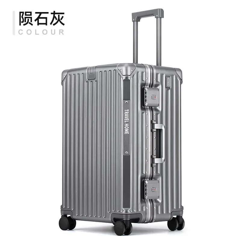 colenara valise de haute qualité cadre en aluminium grande capacité boîtier de chariot chariot sac de voyage 24 "26" 28 "30 pouces bagages roulants