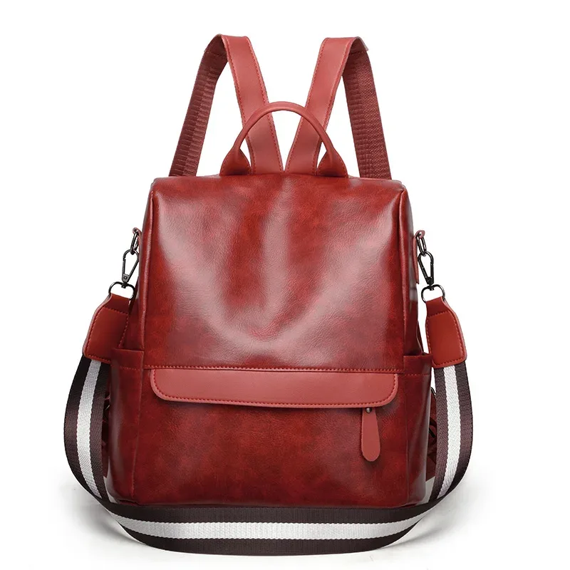 nouveau sac à dos sac à main pour femmes dames sac à dos en cuir pu mode sac à dos épaule sac à main sac sécurité décontracté voyage sacs à dos