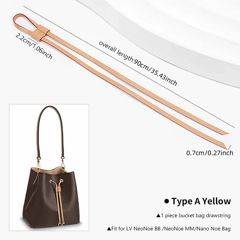wuta – sac à bandoulière 100% authentique pour for lv noe bb nano, petits sacs seau, accessoires de remplacement, cordons de tension
