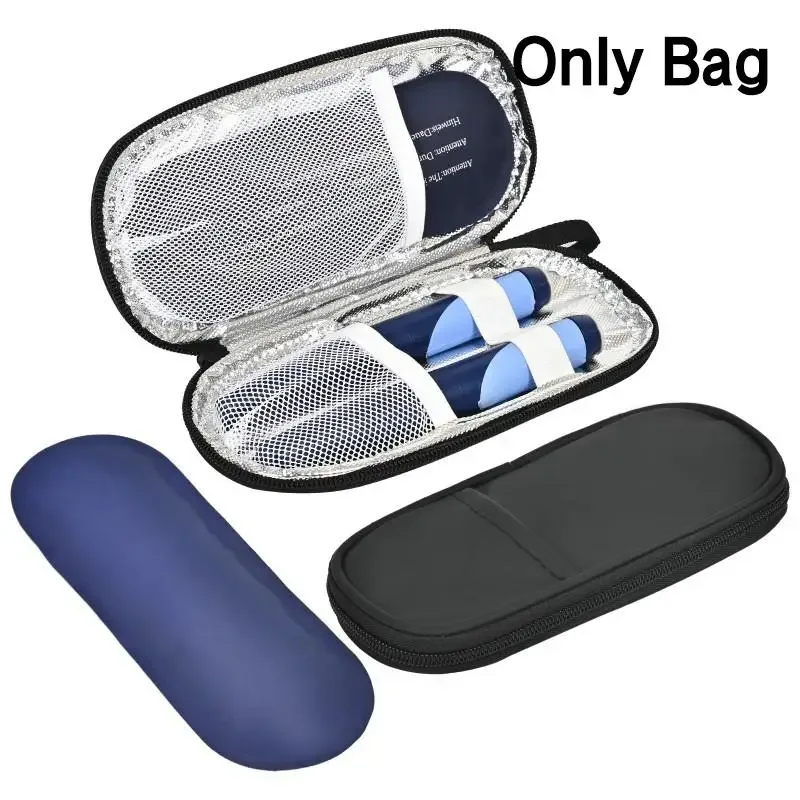 étui isotherme pour insuline avec 2 blocs réfrigérants réutilisables, sac de rangement pour médicaments, solution portable pour les voyages et les activités de plein air