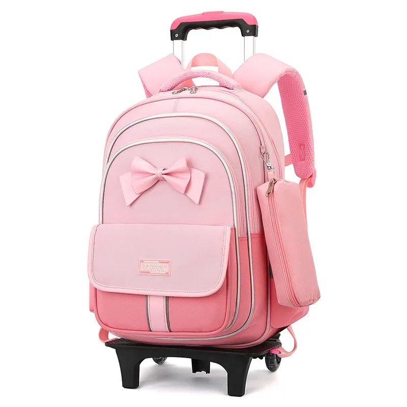 sac à dos à roulettes pour enfants, ensemble de 3 sacs d'école à roulettes pour garçons et filles, sac à dos de voyage avec sac à bandoulière