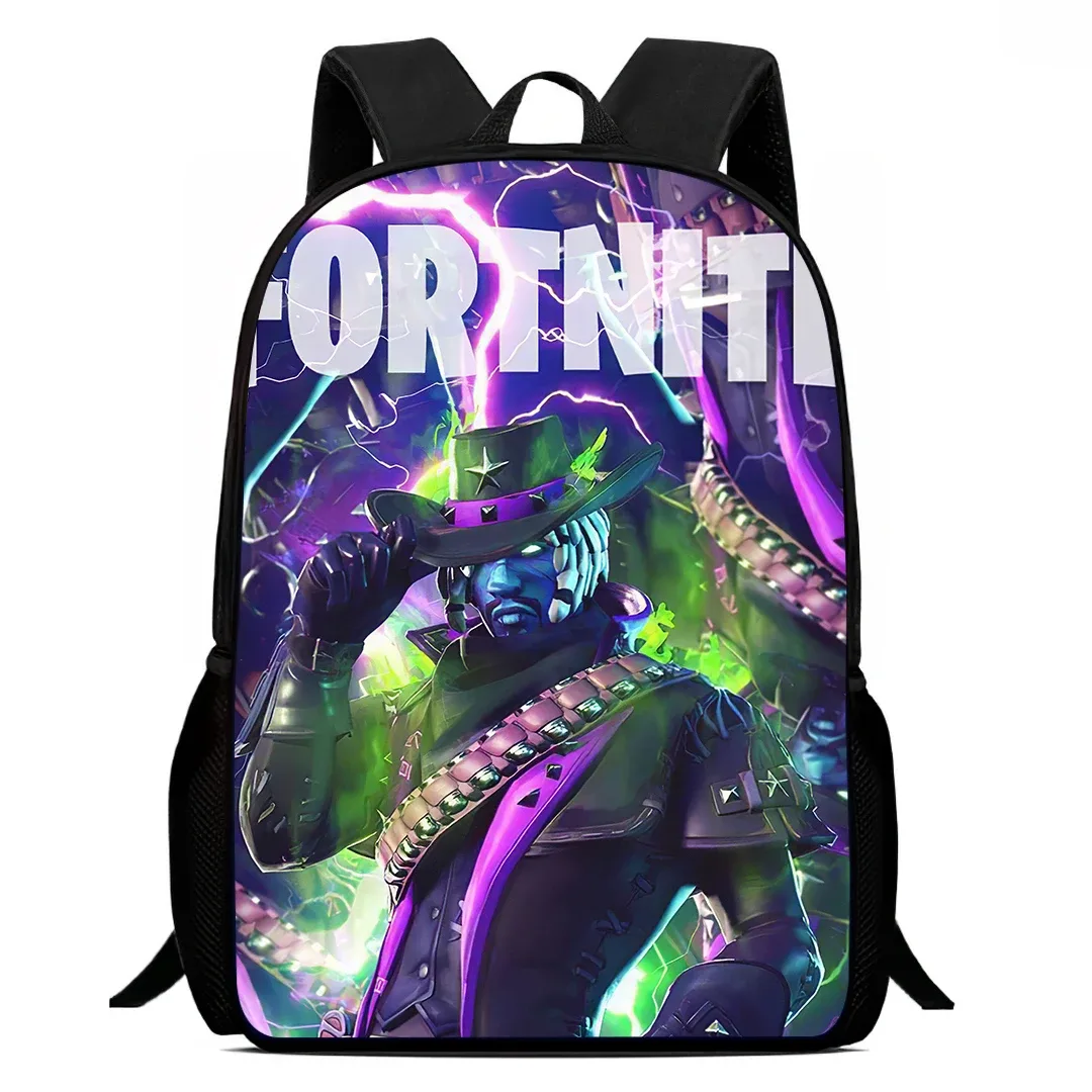 sac à dos d'école fortnite de 15 pouces pour enfants, garçons et filles, sac à dos léger imprimé avec des motifs de jeux, grand format, adapté aux enfants de 5 à 8 ans