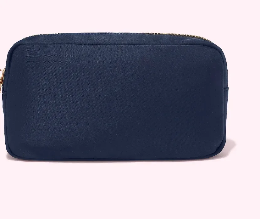 pochette de maquillage personnalisée en nylon rose, imperméable, pour femmes et filles, sac de voyage pour maquillage, organisateur de couleur bonbon, grande capacité
