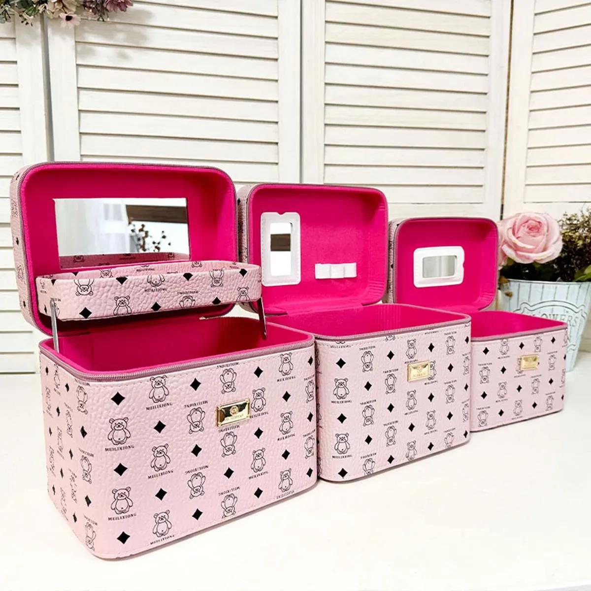 trousse de maquillage chancelier avancée, haute qualité, grande capacité, portable, boîte de rangement de cosmétiques, valise de voyage spéciale, mode, nouveau