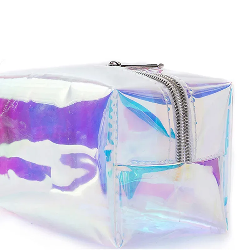 trousse de maquillage holographique, sac de voyage pour cosmétiques, organisateur de toilette, sac à main pour femmes, nouvelle pochette de rangement colorée, mode de voyage 2023