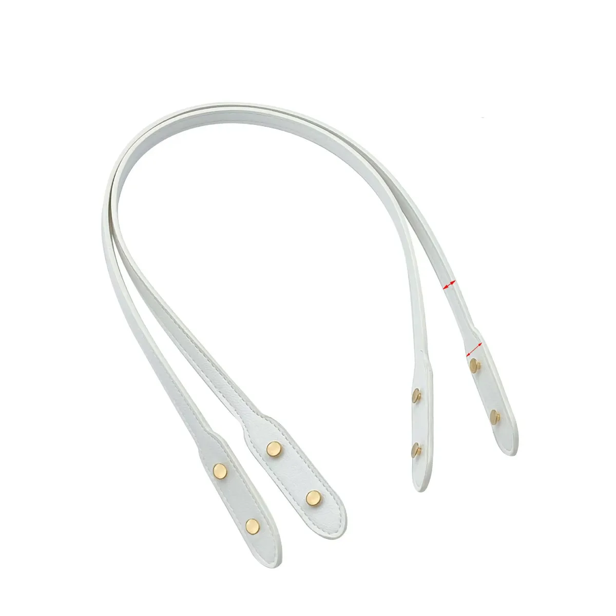 2 sangles de remplacement réglables en pu pour sacs à bandoulière, double couche, avec accessoires à vis, outils de bricolage faits main